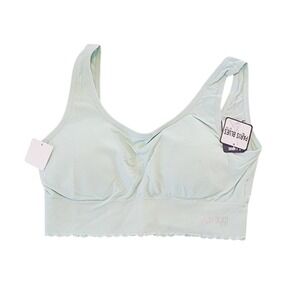 Paris Blues XL Bralette Lightly Padded Mint Green Pullover Style Comfortable NEW